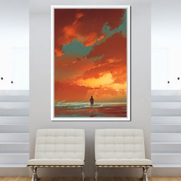 Admiring The Sunset - NicheCanvas