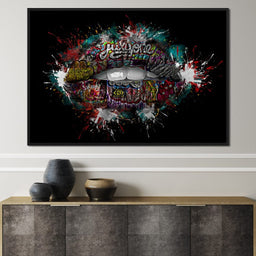 Graffiti Lips - Johanjjf - NicheCanvas