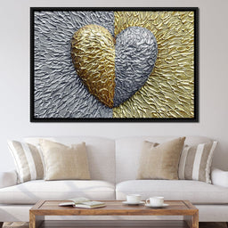 Due Color Heart - Johanjjf - NicheCanvas