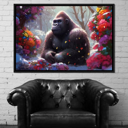 Winter Gorilla - Neal Hackett - NicheCanvas
