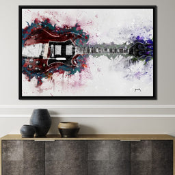 Angus Young's Red Guitar - Abraham Szomor - NicheCanvas