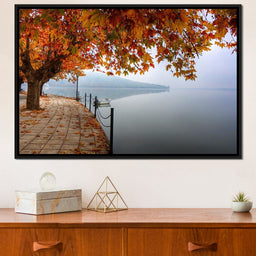 Lakeshore by Fall - NicheCanvas