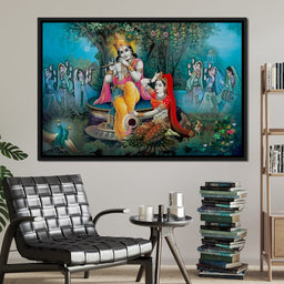 Radha & Krishna Love Tree - NicheCanvas