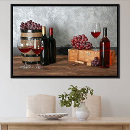 Red Wine Table - NicheCanvas