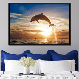Leaping Dolphin - NicheCanvas