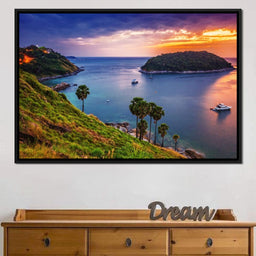 Boats Watching The Sunset - NicheCanvas