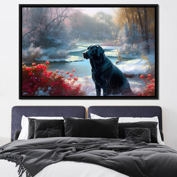Winter Labrador - Neal Hackett - NicheCanvas