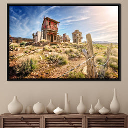 Abandoned Western Town - NicheCanvas