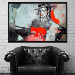 Lady in Red - NicheCanvas