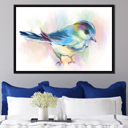 Watercolor Bird - NicheCanvas