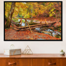 Wooden Bridge - NicheCanvas