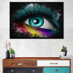 Colorful Eye Splash Art - Johanjjf - NicheCanvas