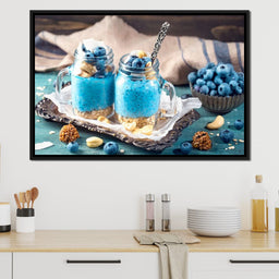 Chia Seeds & Blueberries Pudding - NicheCanvas