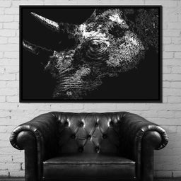 Big 5 Collection - Rhino - Johanjjf - NicheCanvas