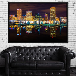 Baltimore Skyline - NicheCanvas