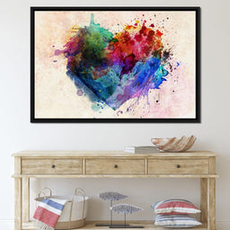 Heart Splash - NicheCanvas