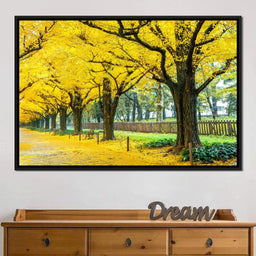 Yellow Ginkgo Trees - NicheCanvas