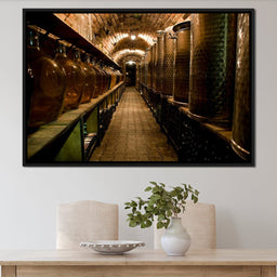 Wine Cellar Corridor - NicheCanvas
