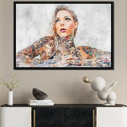 Girl Tattoo 2 - Mateo - NicheCanvas