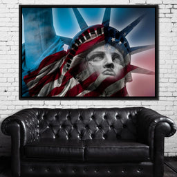 Patriotic Statue of Liberty - NicheCanvas