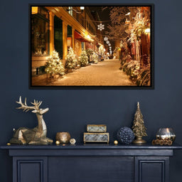 Christmas in Quebec City - NicheCanvas