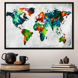 World Map - Mateo - NicheCanvas