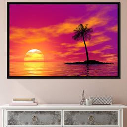 Sunset Island - NicheCanvas