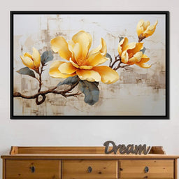 Yellow Magnolia Tree 2 - Wildrose Creations - NicheCanvas