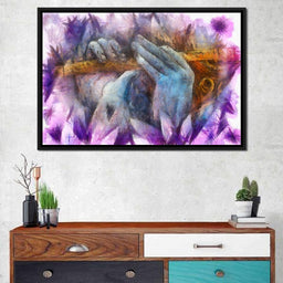 Krishna Playing the Flute - NicheCanvas