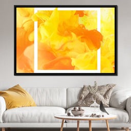 Yellow & Orange Smoke - NicheCanvas