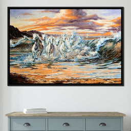 Horses Splash - NicheCanvas