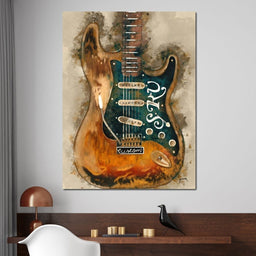 Stevie Ray Vaughan's Guitar - Abraham Szomor - NicheCanvas