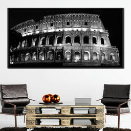 Colosseum at Night Time - NicheCanvas