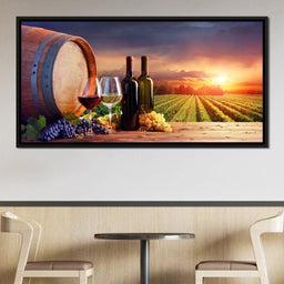 Wine Valley Sunset - NicheCanvas