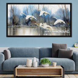 White Swans - NicheCanvas