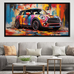 Mini Coop - RiderArt - NicheCanvas