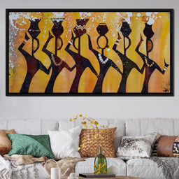 African Women with Jars - NicheCanvas