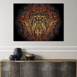 Golden Owl - NicheCanvas