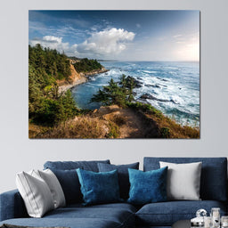Blue Coast - Lucas Moore - NicheCanvas