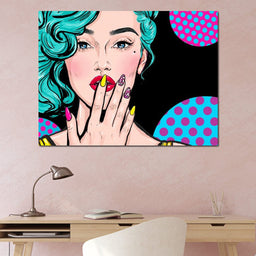 Pop Art Lady - NicheCanvas