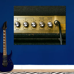 Vintage Electric Guitar Amplifier - NicheCanvas