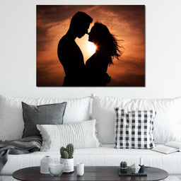 Couple by the Sunset - NicheCanvas