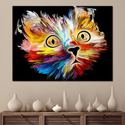 Colorful Cat - NicheCanvas