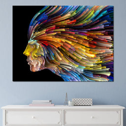 Psychedelic Face Alternate - NicheCanvas