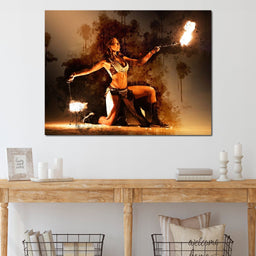 Flaming Nights - Johanjjf - NicheCanvas