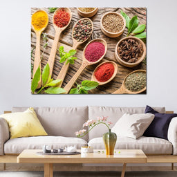 Assortment of Spices - NicheCanvas