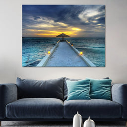 Maldivian Sunset - NicheCanvas