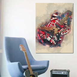 Eddie Van Halen's Electric Guitar - Abraham Szomor - NicheCanvas