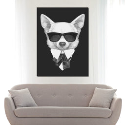 Dressed Up Chihuahua - NicheCanvas