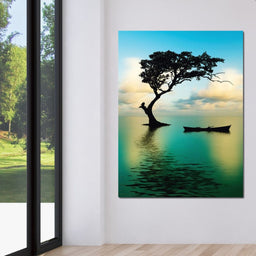 Cyan Tree - NicheCanvas